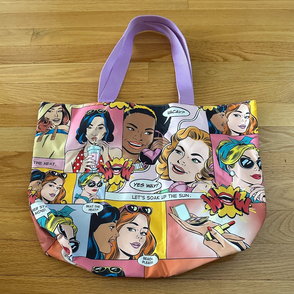 Estee Lauder Vacay Cartoon Recycled Material Tote